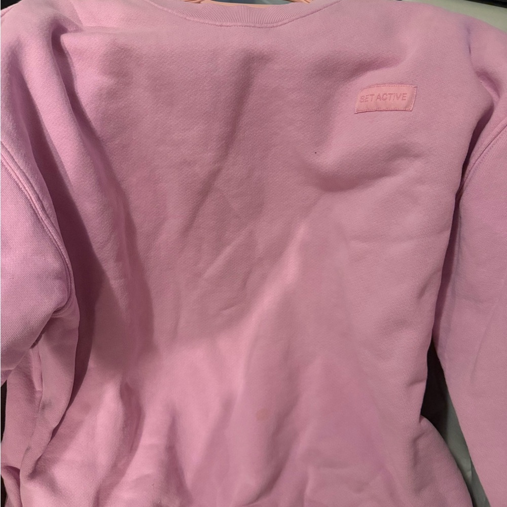 SET Active Women's Light Pink Crew Neck Sweater